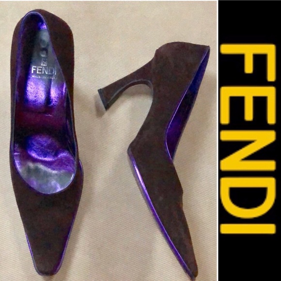 Fendi Shoes - 🔴Authentic FENDI Suede Pumps